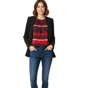 Calvin Klein Sleeveless Top Multicolor Office Versatile Boho Artsy, sz Medium